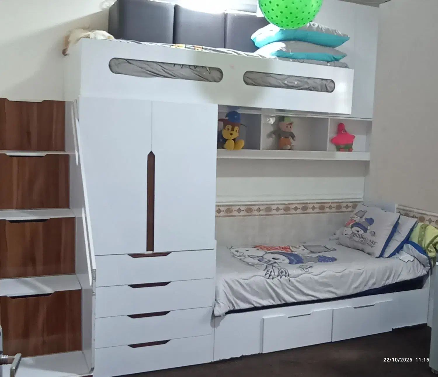 تخت دو طبقه|تخت و سرویس خواب|خورموج, |دیوار