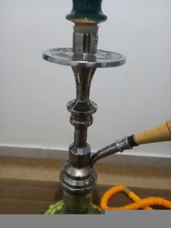 قلیون تنه برنج برنجی|کلکسیون و سرگرمی|هشتگرد, هشتگرد قدیم|دیوار