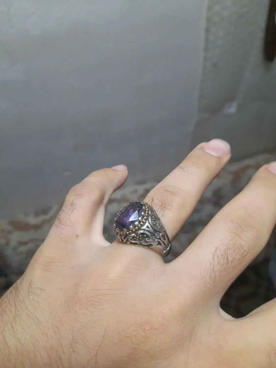 انگشتر نقره زیبا نگین توپاز|جواهرات|نجف‌آباد, یزدانشهر|دیوار