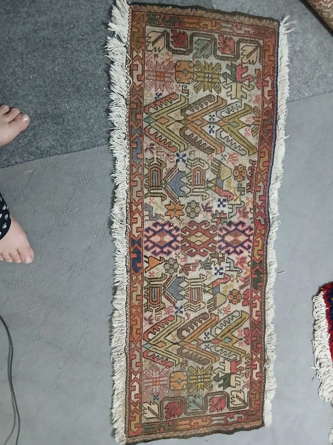 ورنی  جاجیم عتیقه وقدیمی|کلکسیون اشیاء عتیقه|صوفیان, |دیوار