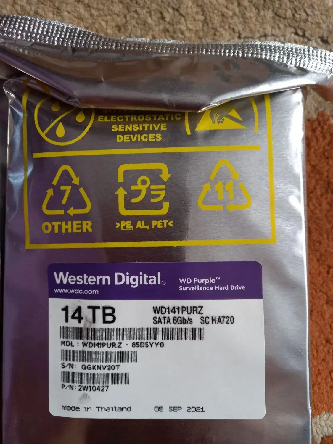 هارد ۱۴ ترا بنفش|قطعات و لوازم جانبی رایانه|تهران, شادآباد|دیوار