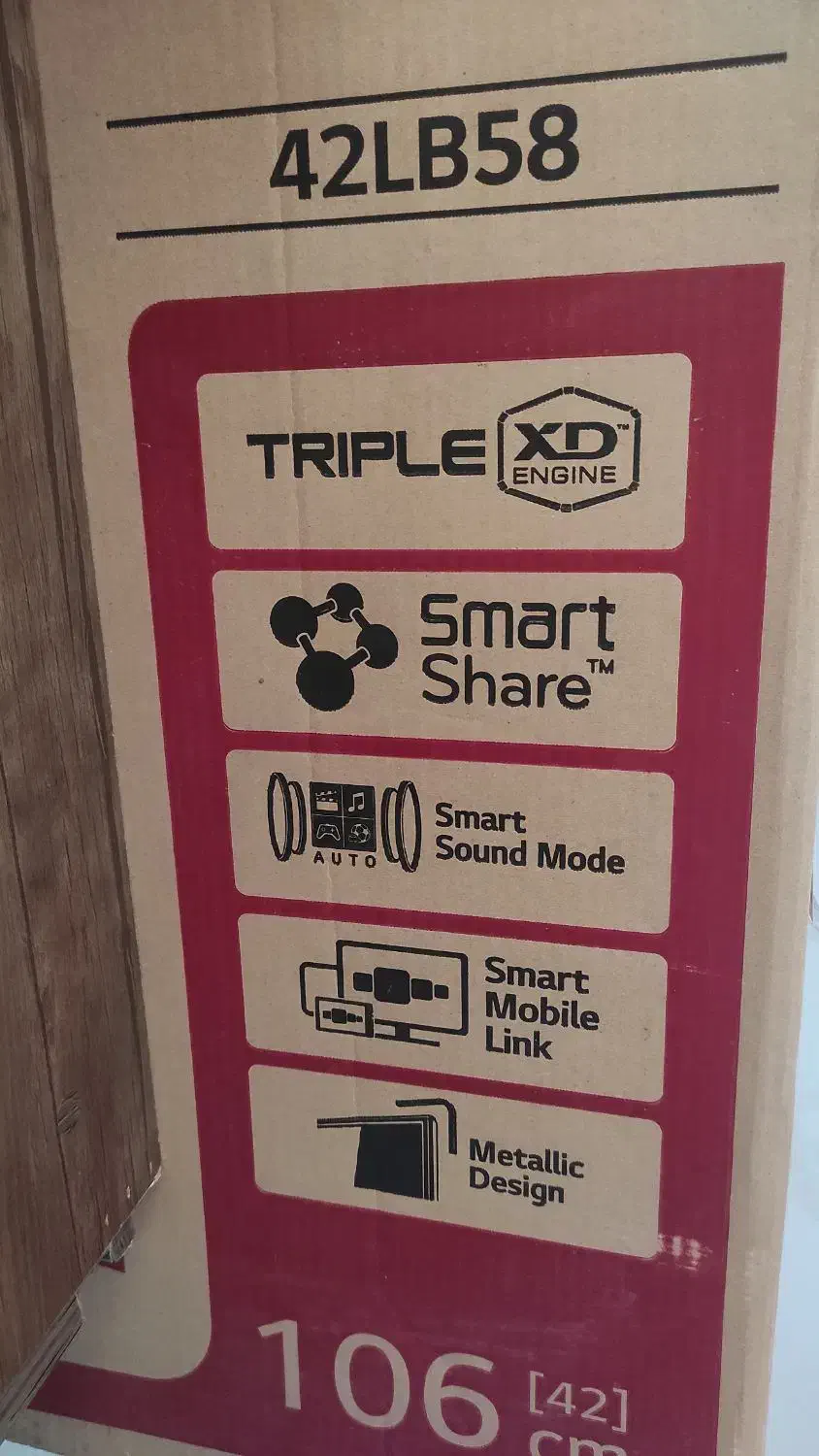 تلوزیون ال ای دی، ۴۲ اینچ  ال جی|تلویزیون و پروژکتور|کیش, |دیوار