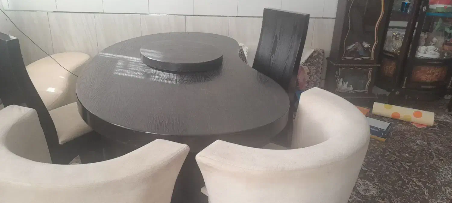 میزغذاخوری هفت نفره|میز و صندلی غذاخوری|خمین, |دیوار