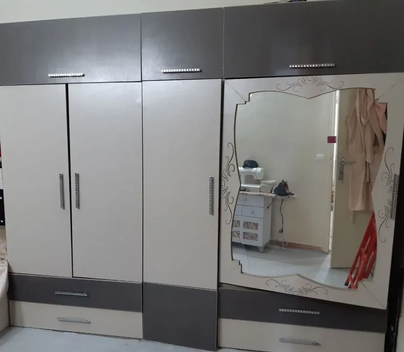 کمد  کند دیواری  تخت دراور|جاکفشی، کمد، دراور|قرچک, شهرک طلائیه|دیوار