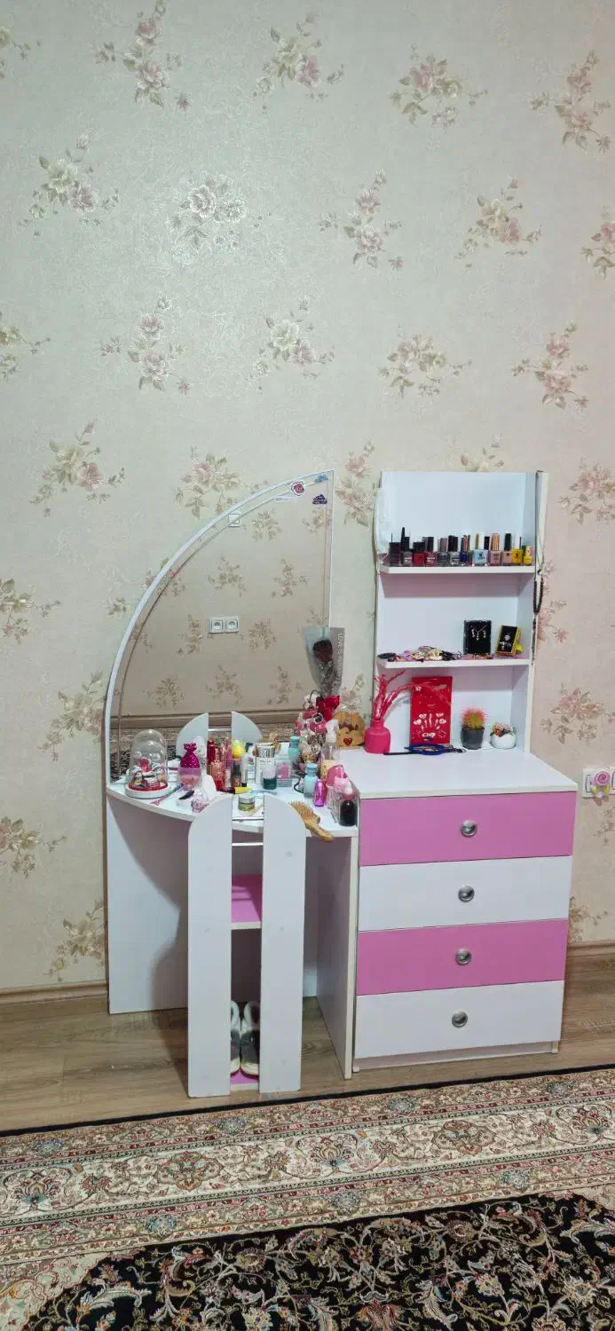 سرویس کامل اتاق خواب دخترانه|تخت و سرویس خواب|اسدآباد, |دیوار