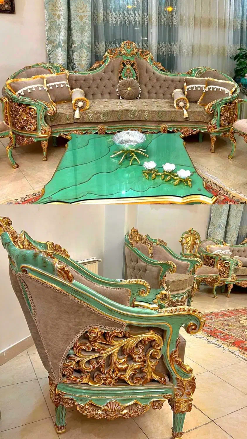 مبل بنیتا سلطنتی 505بهدیس استیل خرچنگی زاهدان|مبلمان خانگی و میز عسلی|زاهدان, |دیوار