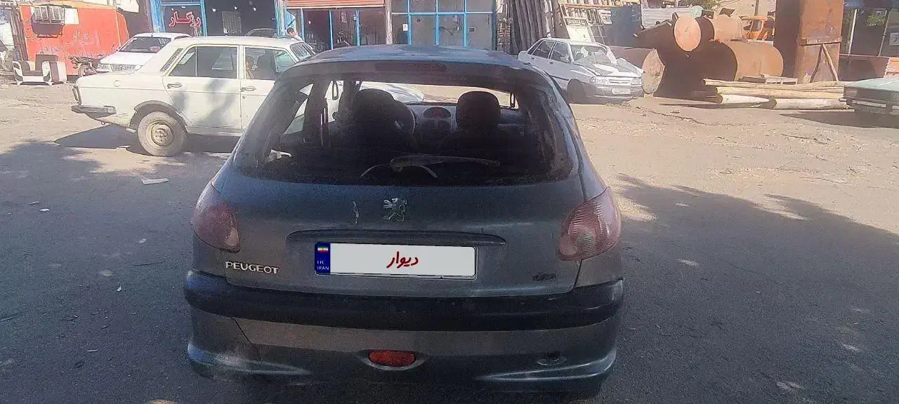 پژو۲۰۶ مدل ۸۶ تصادفی شاسی پلمپ|خودرو سواری و وانت|بوکان, |دیوار