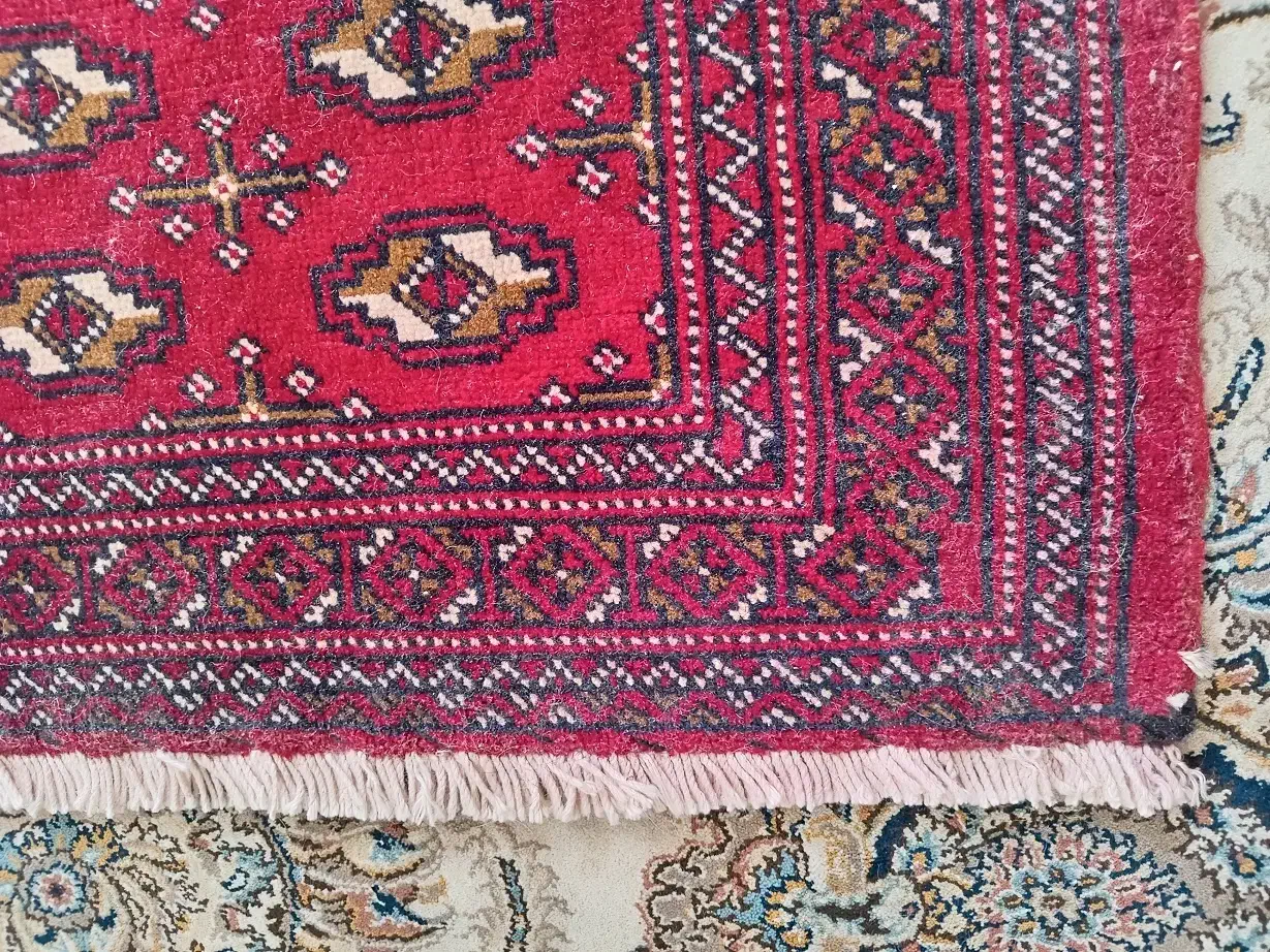 یک جفت کناره ، کنار فرش قدیمی ترکمن، دستباف|فرش|بوشهر, |دیوار