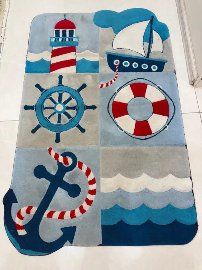 فرش زرباف طرح ملوانی بدون ایراد|فرش|تبریز, |دیوار