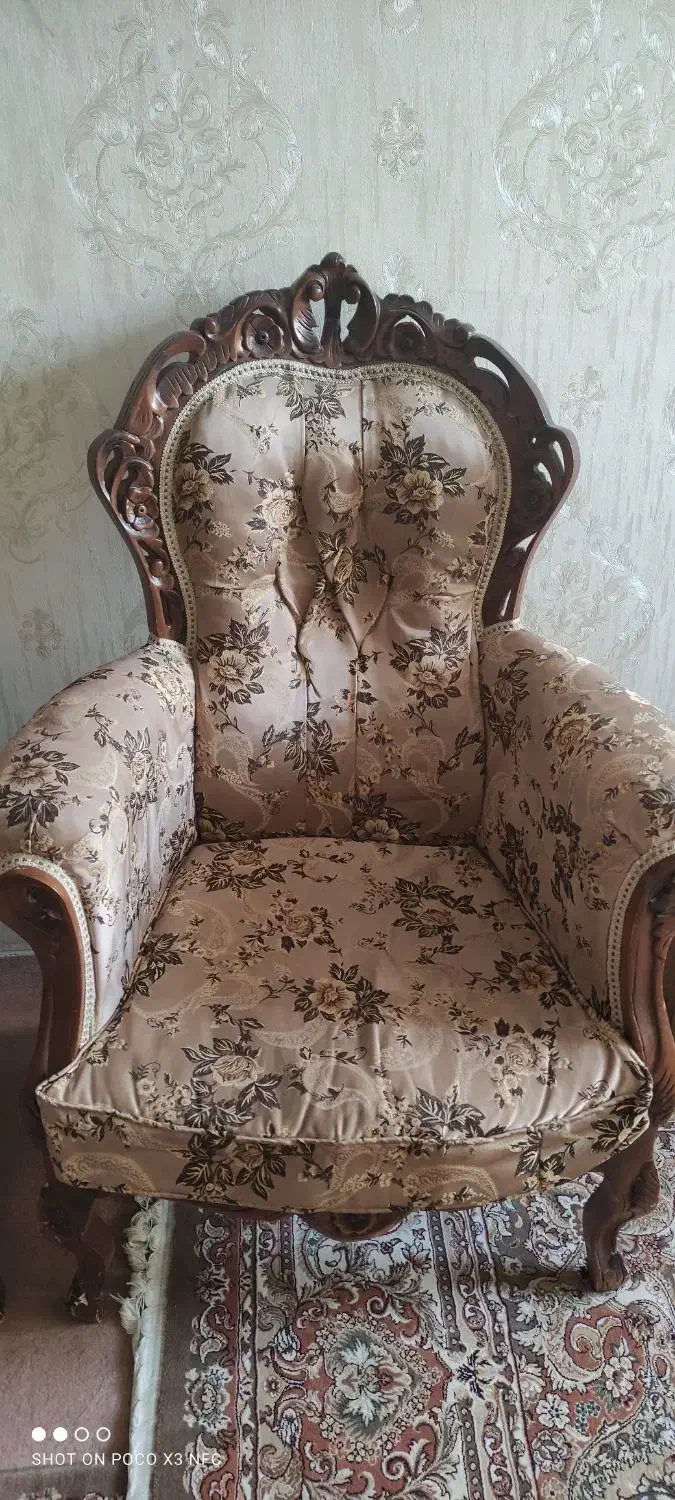 مبل ۹نفره سلطنتی|مبلمان خانگی و میز عسلی|ابهر, |دیوار