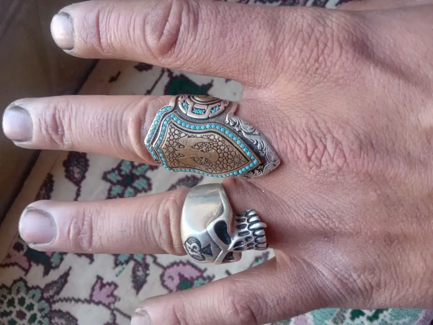 انگشتر نقره|کلکسیون اشیاء عتیقه|قم, زند آباد|دیوار