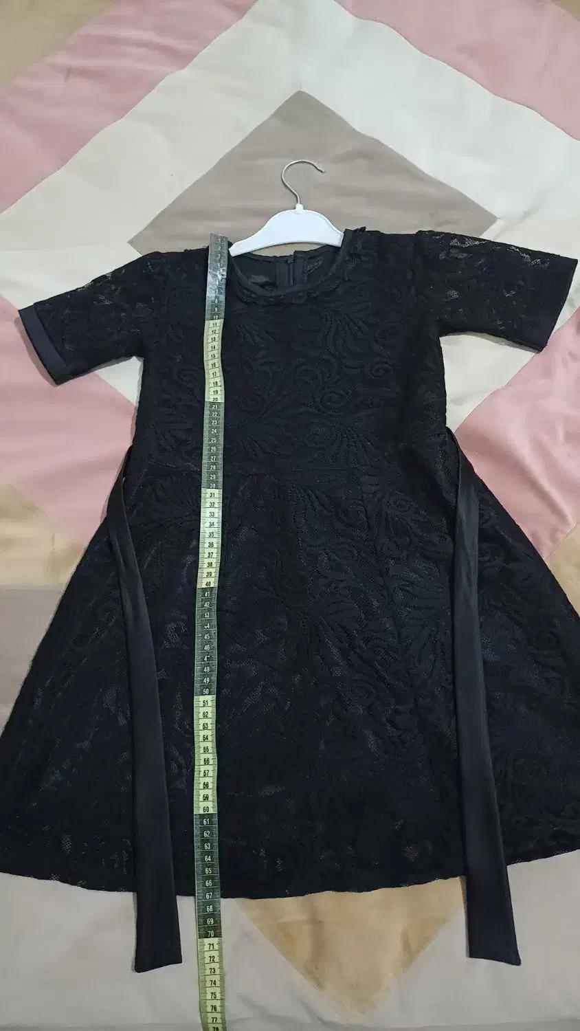 شومیز مشکی سارافون پیراهن بافت دخترانه|کفش و لباس بچه|قم, باغ کرباسی|دیوار