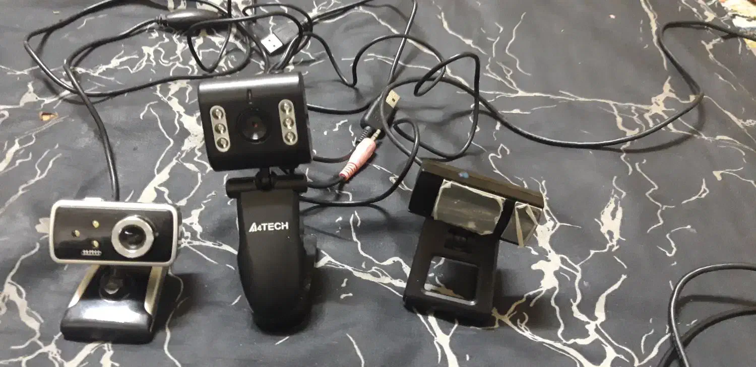 سه عدد وب کم  فیلم برداری عکسبرداری صدا، موبایل|قطعات و لوازم جانبی رایانه|تهران, جوادیه|دیوار