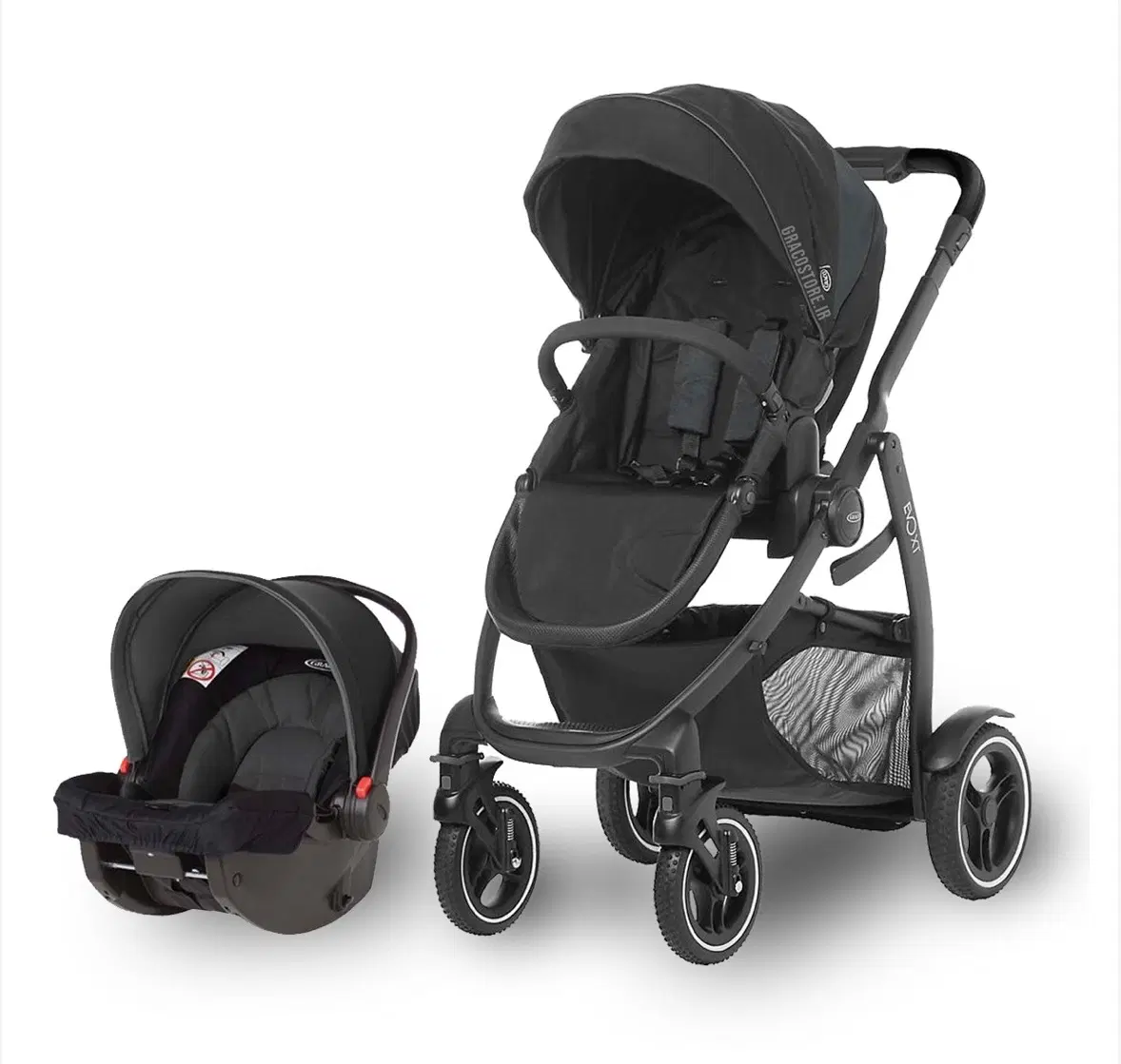 کالسکه و کریر Graco Evo XT Rock|کالسکه و لوازم جانبی|تهران, کوهک|دیوار