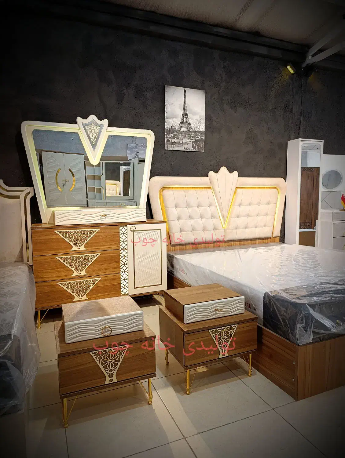 سرویس خواب مستقیم از تولیدی مدل طاووس کد 4030|تخت و سرویس خواب|همدان, |دیوار