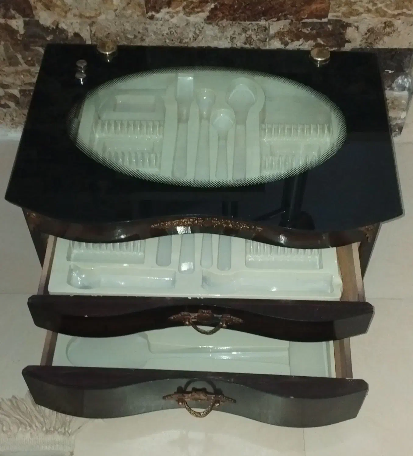 استند قاشق و چنگال وچاقو و...|بوفه، ویترین، کنسول|یزد, |دیوار