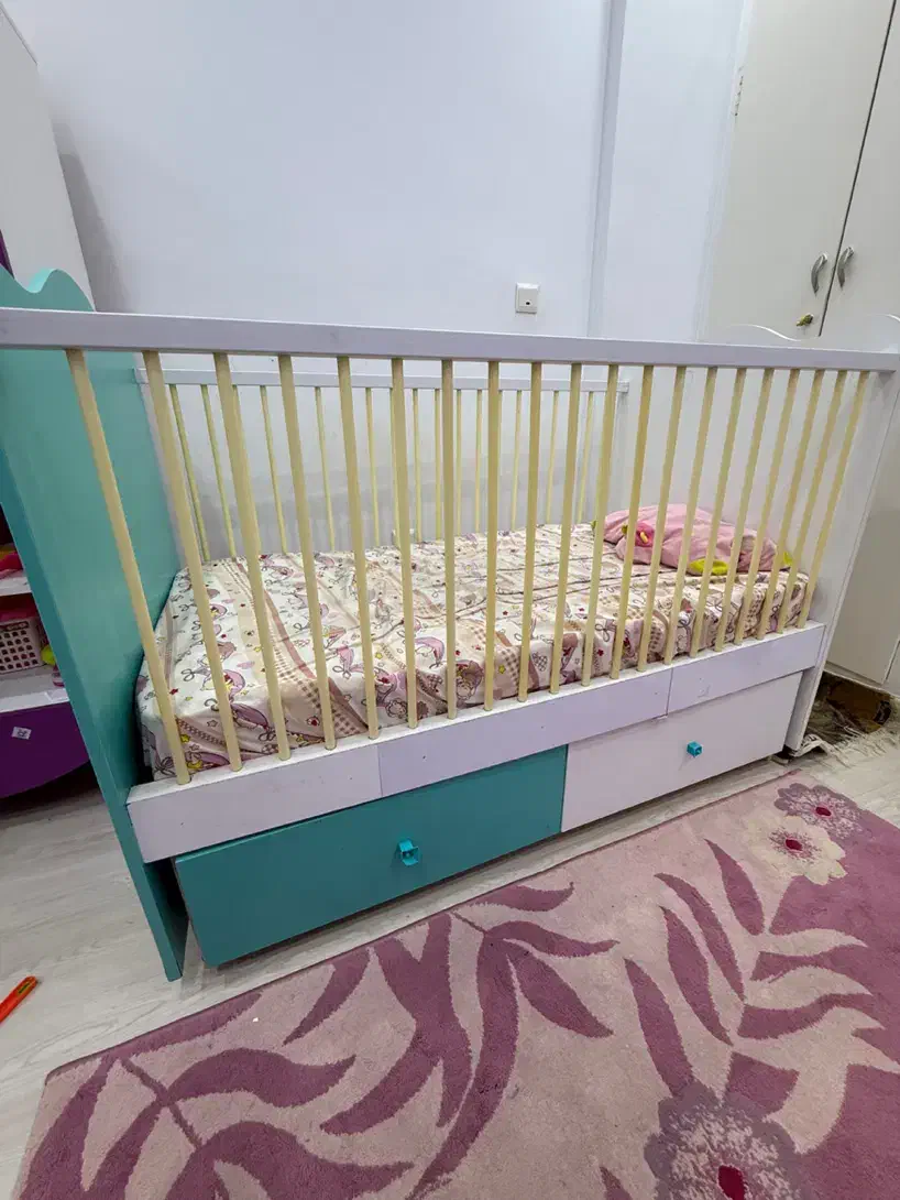 فروش تخت کودک با تشک خوشخواب|تخت و سرویس خواب|چمران, |دیوار