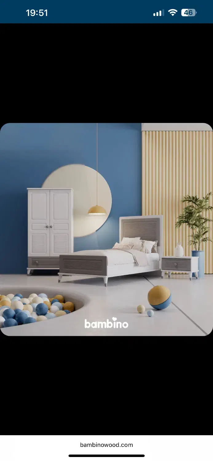 سرویس خواب کودک و نوجوان بامبینو|تخت و سرویس خواب|تبریز, |دیوار