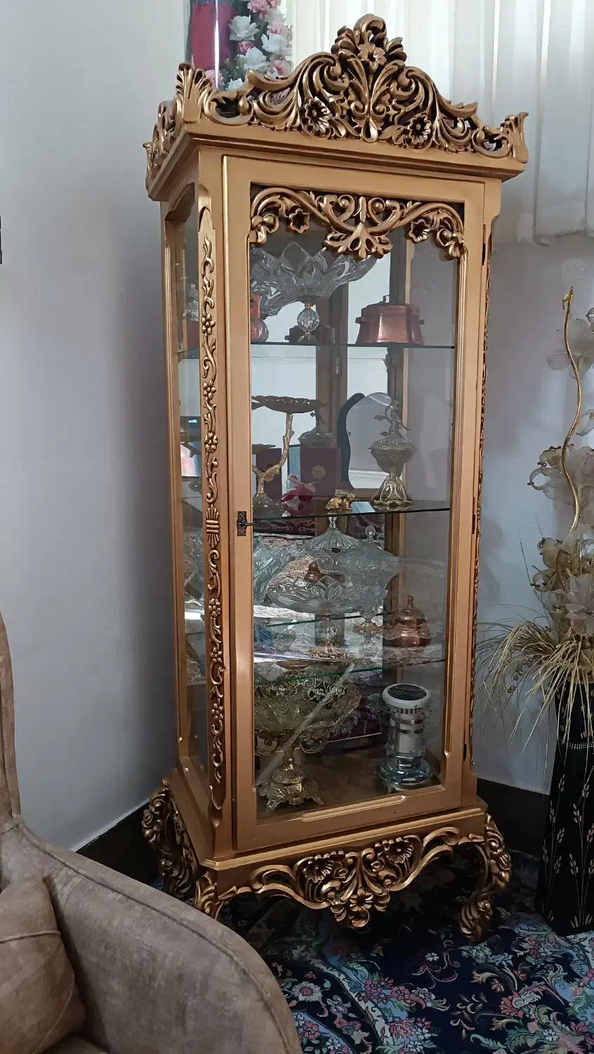 ویترین تمام چوب|بوفه، ویترین، کنسول|قم, علی آباد سعدگان|دیوار