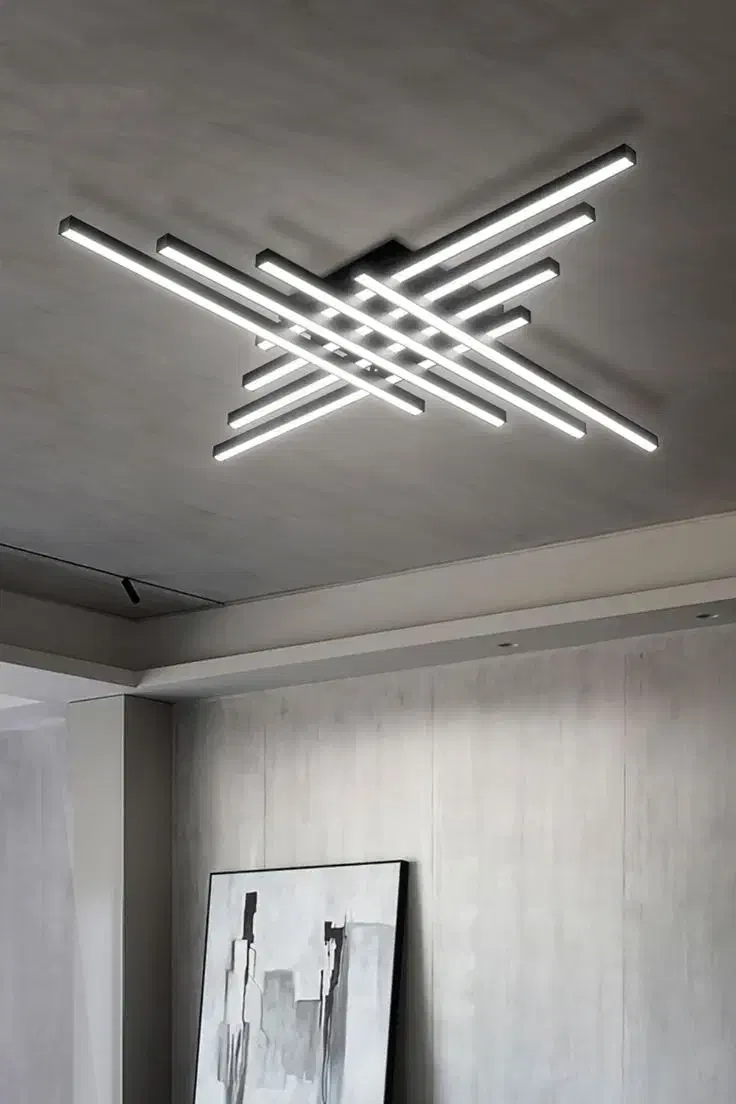 لوستر سقفی مدرن طرح هشتگ چهار لاین|لوستر و چراغ آویز|تهران, شهرک چیتگر|دیوار