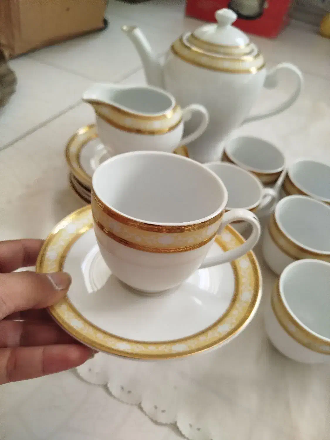 سرویس چای خوری ۶ نفره|ظروف سرو و پذیرایی|تهران, امیریه|دیوار