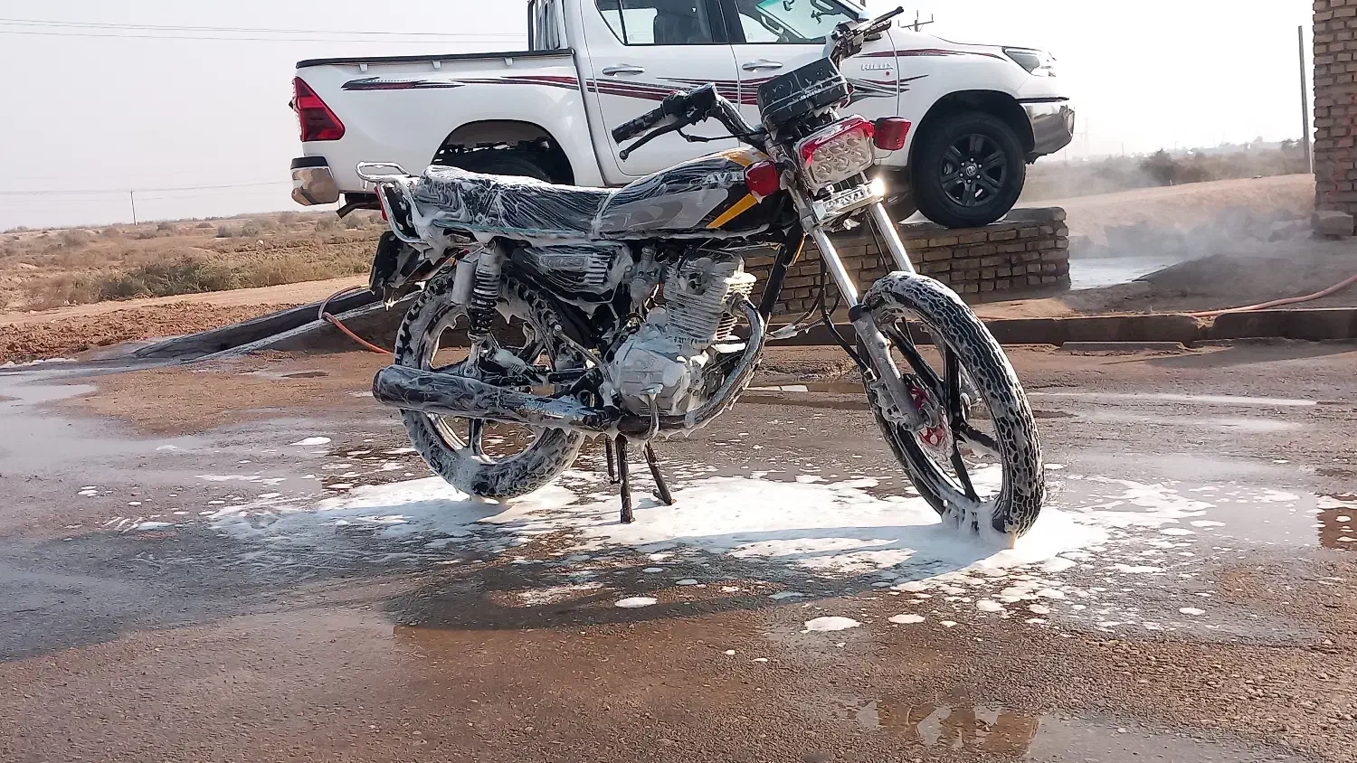 جاده اهواز آبادان روستای ام الغزلان|موتورسیکلت|قزوین, |دیوار