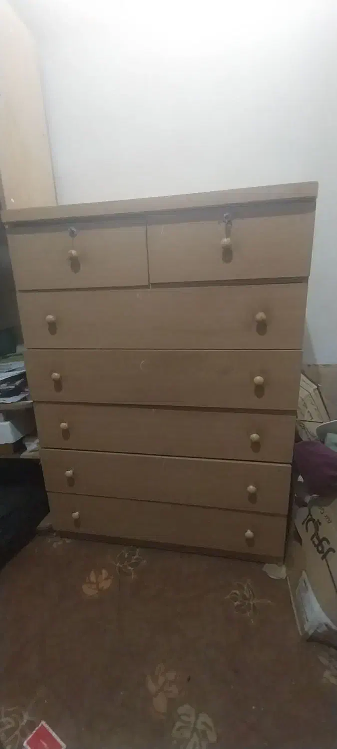 دراور ۷ کشو سالم|جاکفشی، کمد، دراور|آبیک, |دیوار