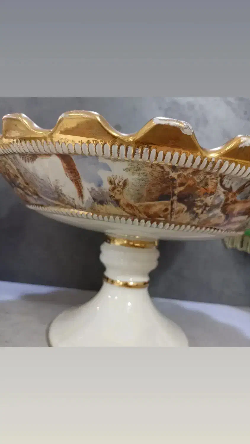 میوه خوری پایه دار قدیمی|ظروف سرو و پذیرایی|شیراز, دشت چنار|دیوار