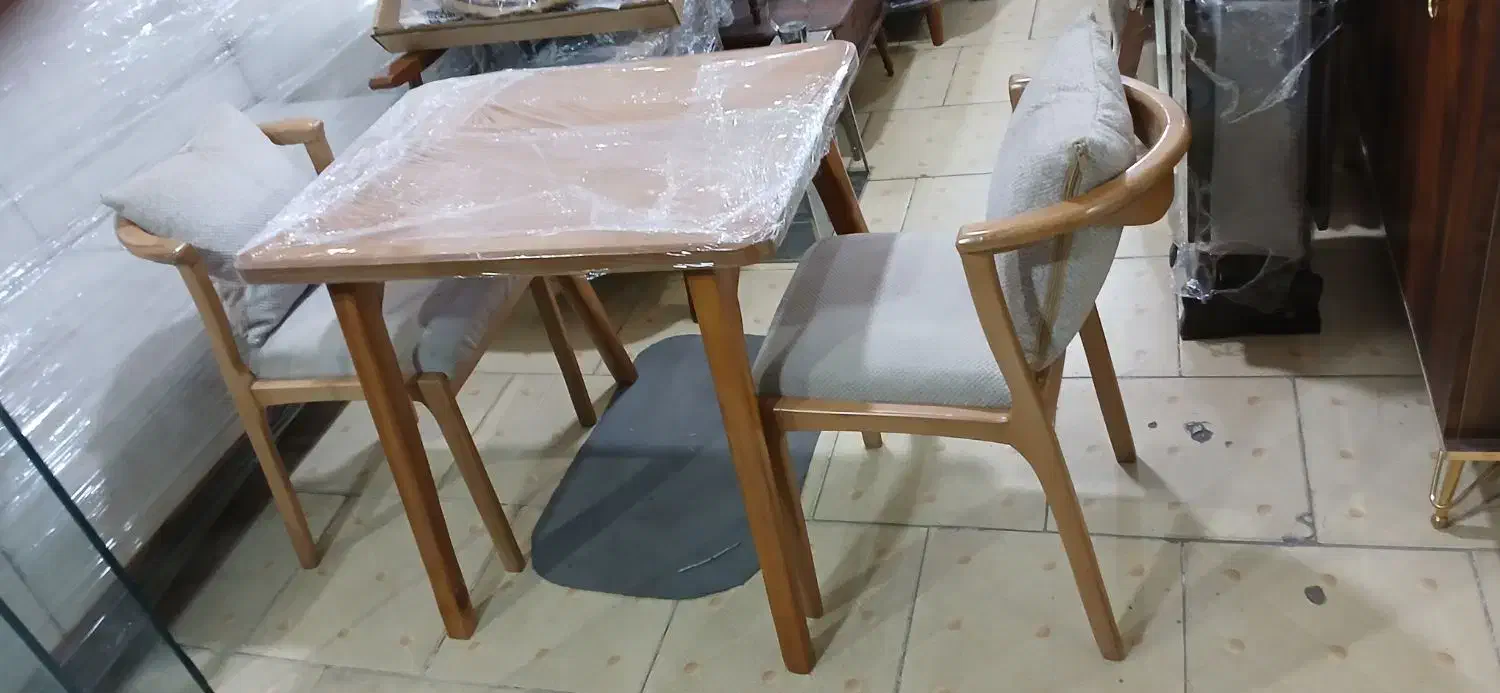 ناهار خوری مینیمال ۲ نفره چوب راش|میز و صندلی غذاخوری|رباط‌کریم, رباط‌کریم|دیوار