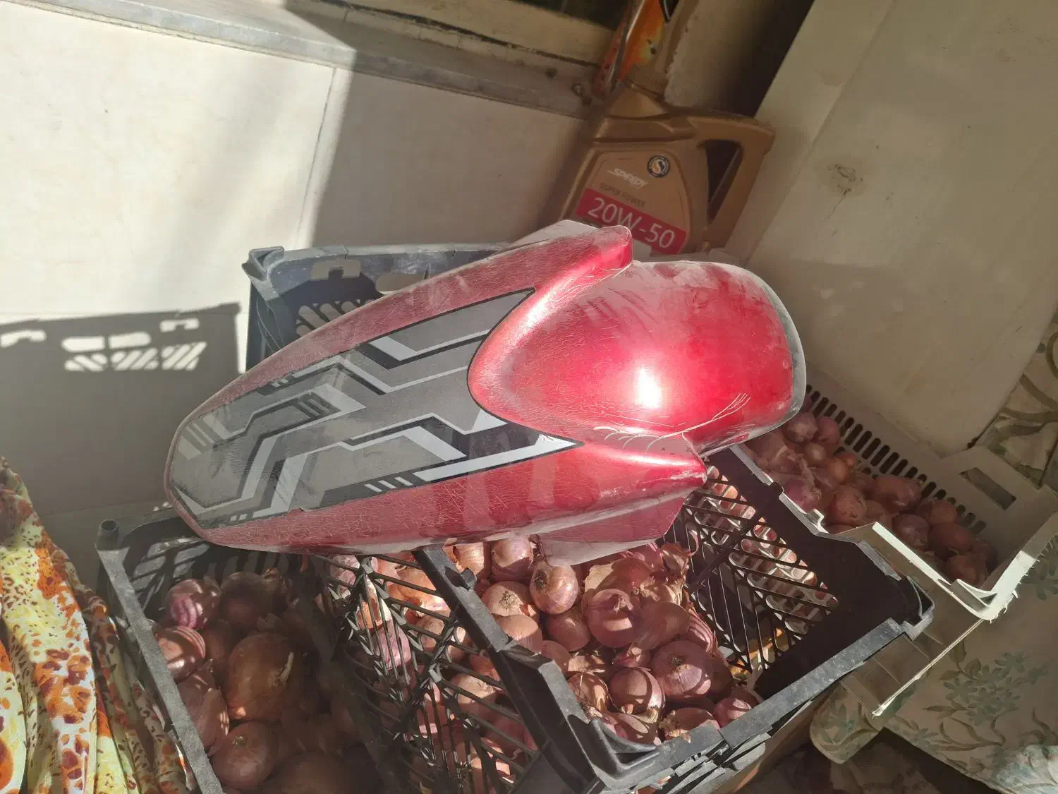 گلگیر قرمز آپاچی کارکرده بدون شکستگی|قطعات یدکی و لوازم جانبی|پاکدشت, حصار امیر|دیوار