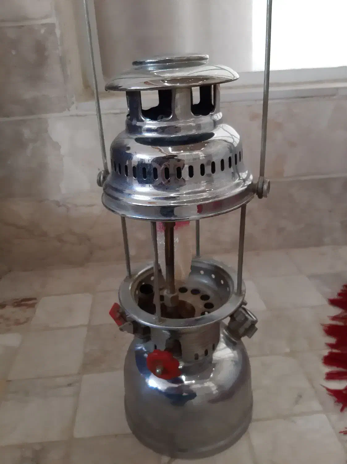 چراغ توری نفتی استیل خارجی|کلکسیون اشیاء عتیقه|تفت, |دیوار