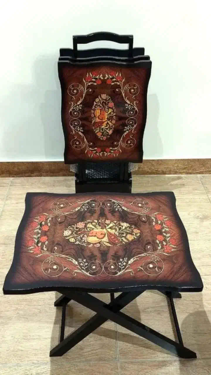 میز عسلی ۴ تایی تاشو کمجا،چوب MDF براق|مبلمان خانگی و میز عسلی|تالش, تالش|دیوار