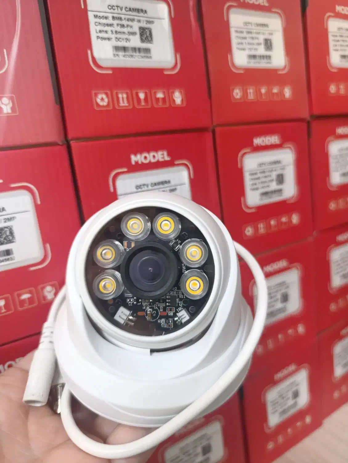 چهار عد د دوربین رنگی و ضد آب با ۲۵ متر کابل 0.8|دوربین مداربسته|فومن, |دیوار