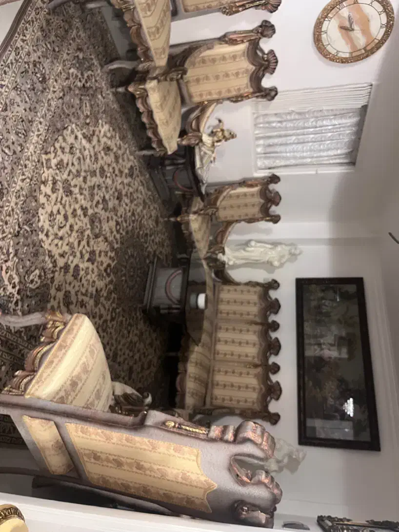 مبلمان استیل با غذا خوری ست|مبلمان خانگی و میز عسلی|چالوس, |دیوار