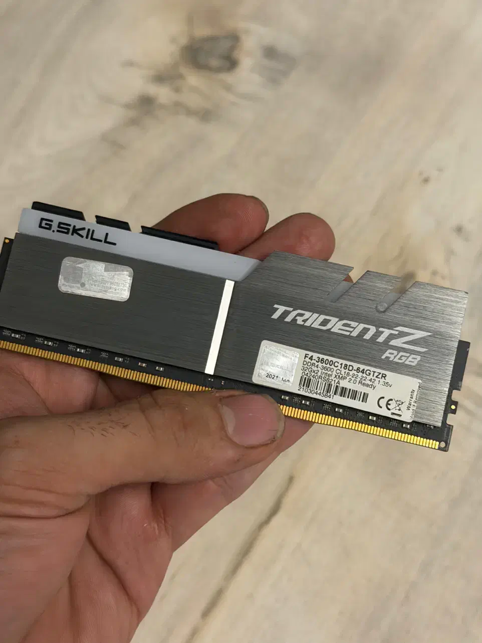 رم G.SKILL Trident Z RGB 3600 Cl18 64G|قطعات و لوازم جانبی رایانه|تهران, شهرک کوهسار|دیوار