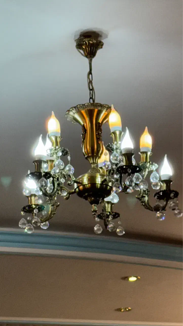 ۲عددلوستر برنج ۱۰ شاخه|لوستر و چراغ آویز|پاکدشت, پاکدشت (مامازند)|دیوار