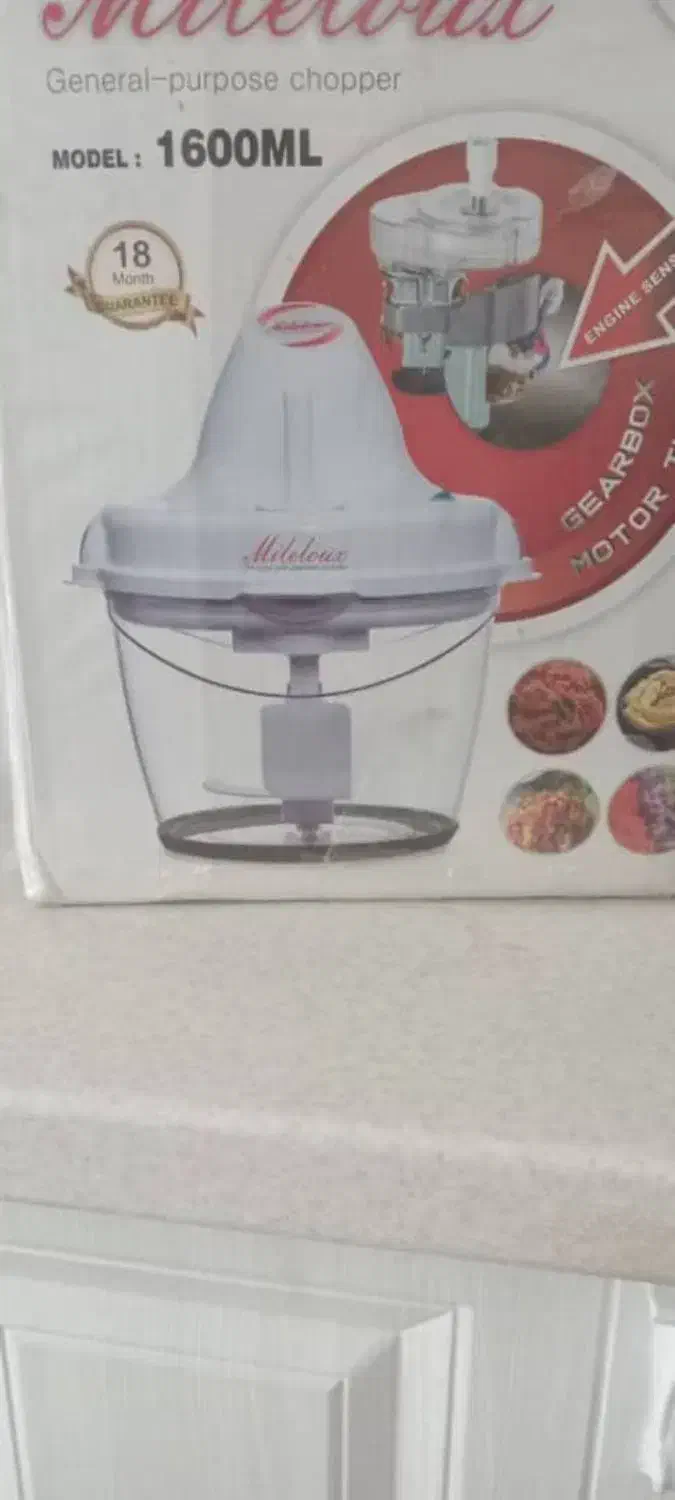 خردکن ۴ تیغه موتور سنگین ۶ لیتری برند مایللوکس|خردکن، آسیاب، غذاساز|تهران, دهکده المپیک|دیوار