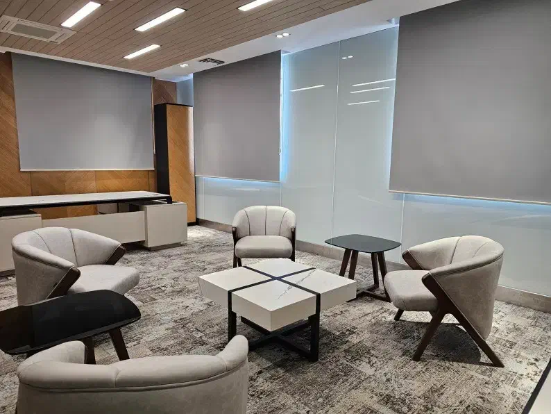 پرده شید رول بلک اوت اداری تجاری|پرده، رانر، رومیزی|شیراز, خلیلی|دیوار