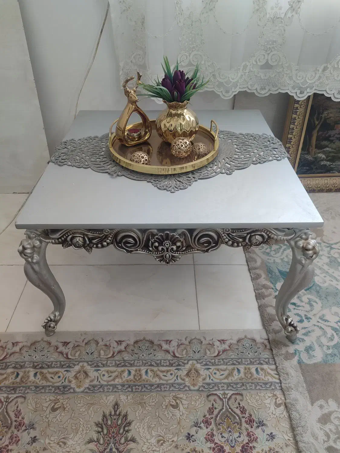 جلو مبلی و دو عدد عسلی|مبلمان خانگی و میز عسلی|اسلامشهر, شهرک واوان|دیوار