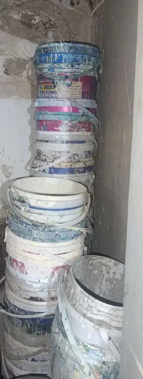 سطل رنگ 30عدد|ظروف نگهدارنده، پلاستیکی، یکبارمصرف|تربتحیدریه, ده پائین|دیوار