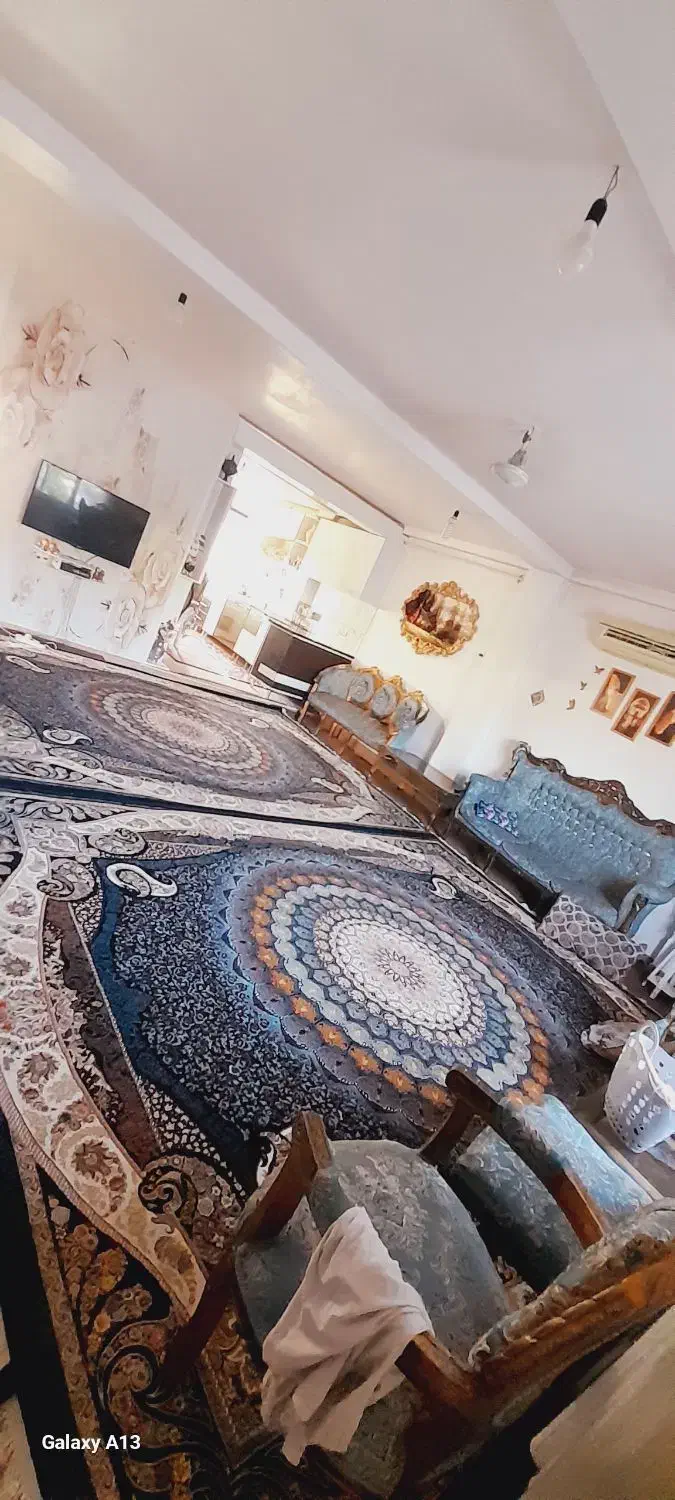 فرش ۱۲ متری ۷۰۰شانه یک جفت پرز بلند|فرش|گرگان, |دیوار