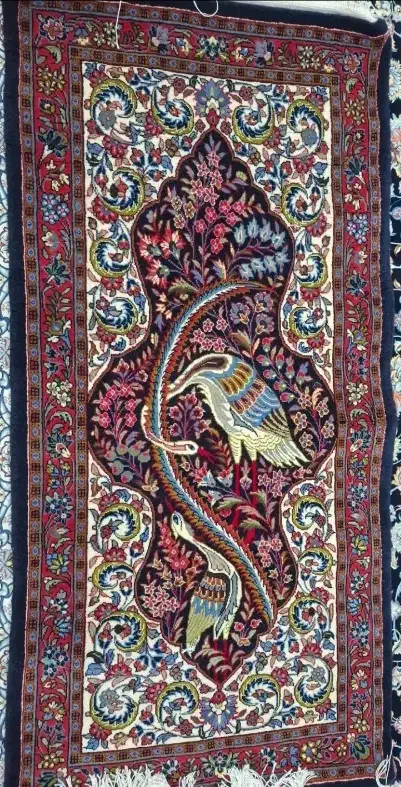 قالی ده گره ۲۰ گره مرغ ماهی خوار|فرش|اراک, |دیوار