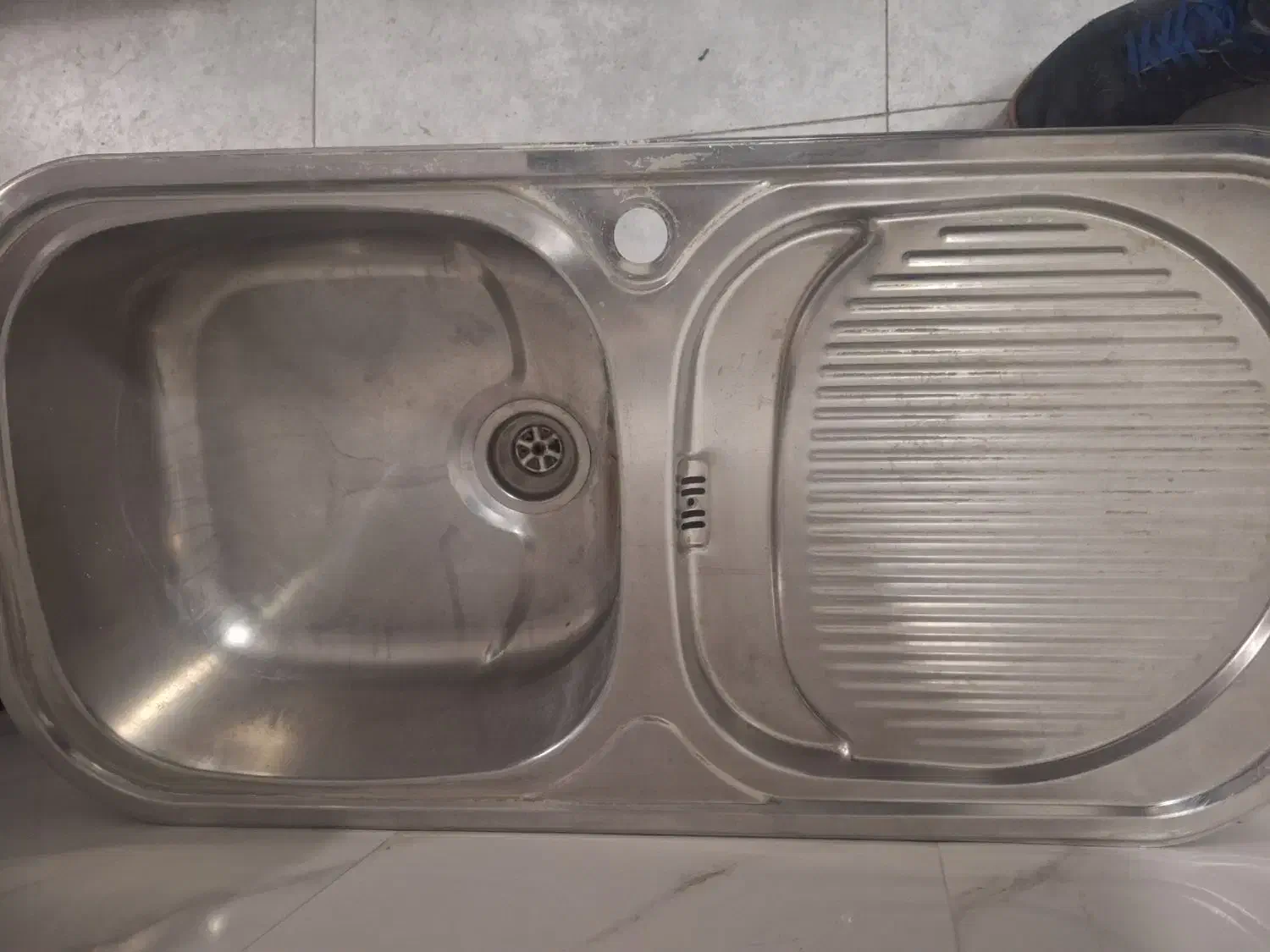 سینک توکار تک لگن|آب‌چکان و نظم‌دهنده ظروف|تبریز, |دیوار