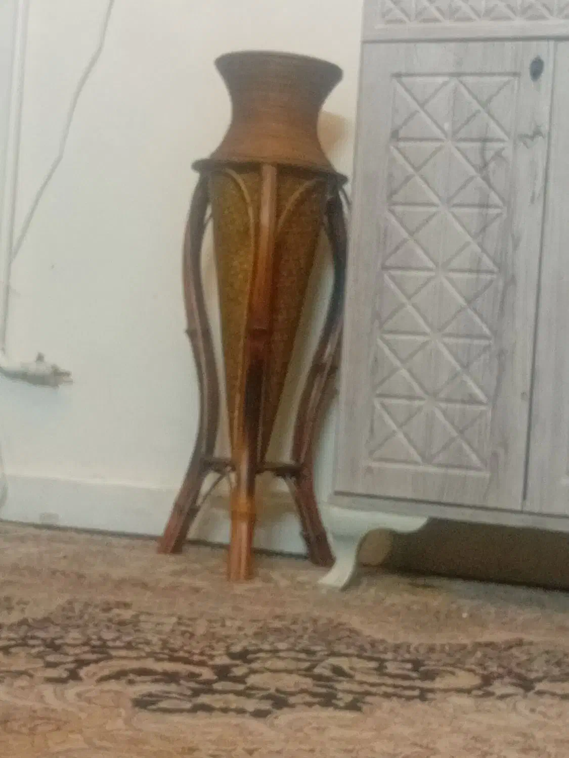 گلدان چوبی ۸۰ سانت|صنایع دستی و سایر لوازم تزئینی|تهران, والفجر (افسریه)|دیوار