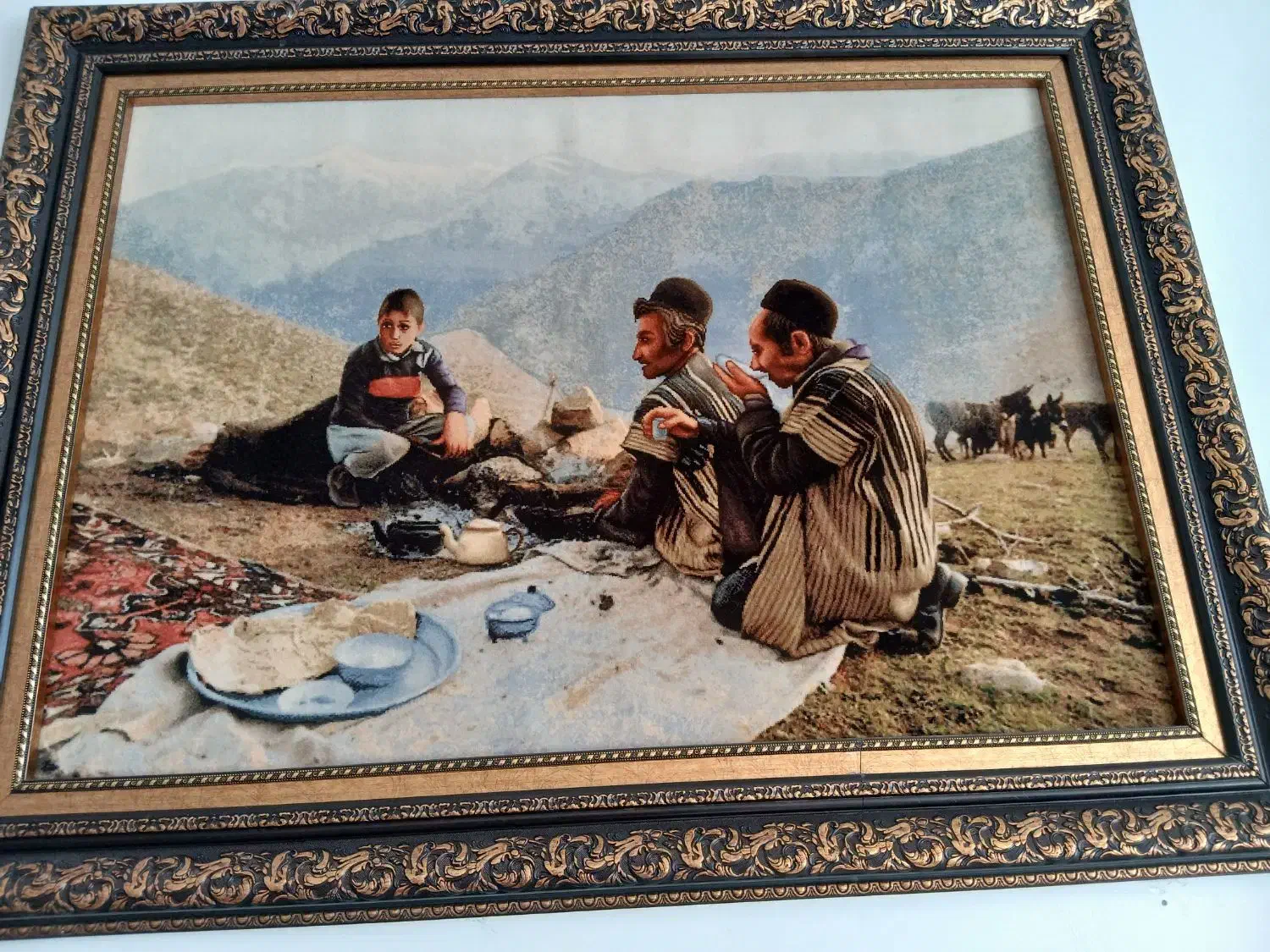 تابلو فرش دستباف کرک|تابلو فرش|کرمانشاه, |دیوار