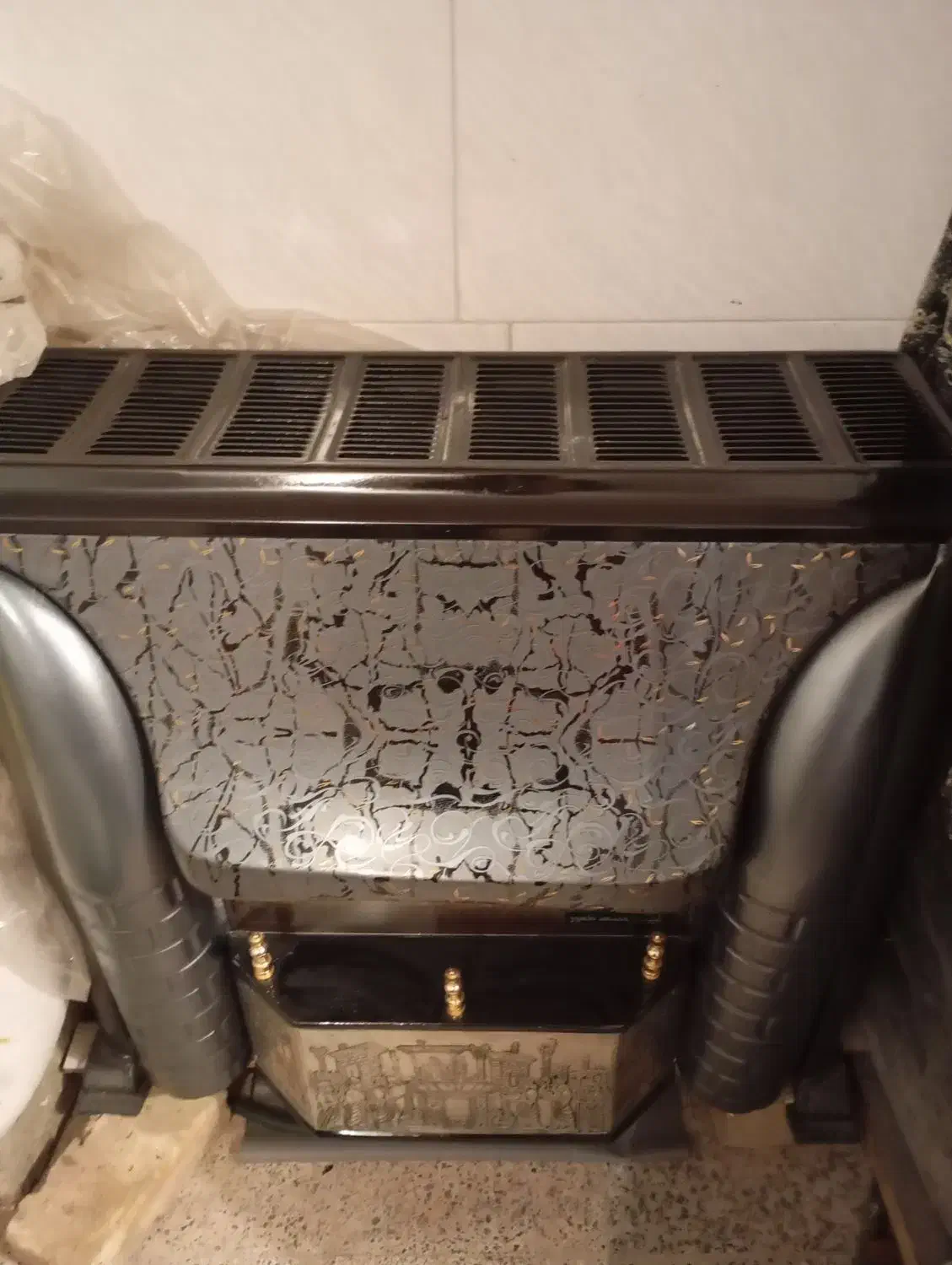 بخاری کازی شومینه|بخاری، هیتر، شومینه|پیر بکران, |دیوار