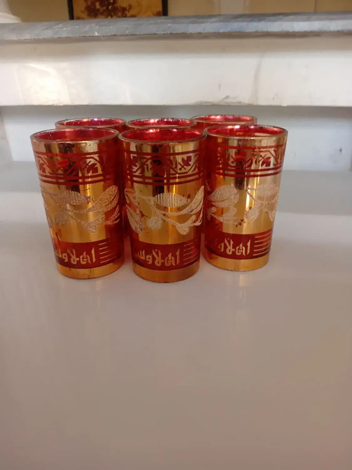 ۶لیوان عتیقه ای قدیم از سوریه|کلکسیون اشیاء عتیقه|سیلوانه, |دیوار