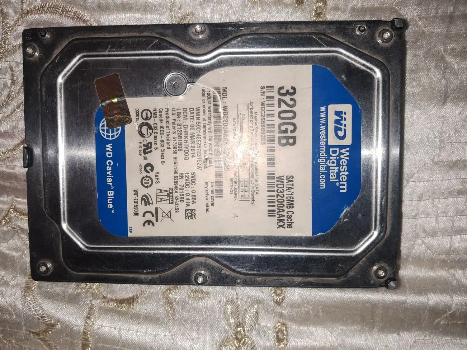 هارد اینترنال 320گیگ|قطعات و لوازم جانبی رایانه|پرند, فاز ۵|دیوار