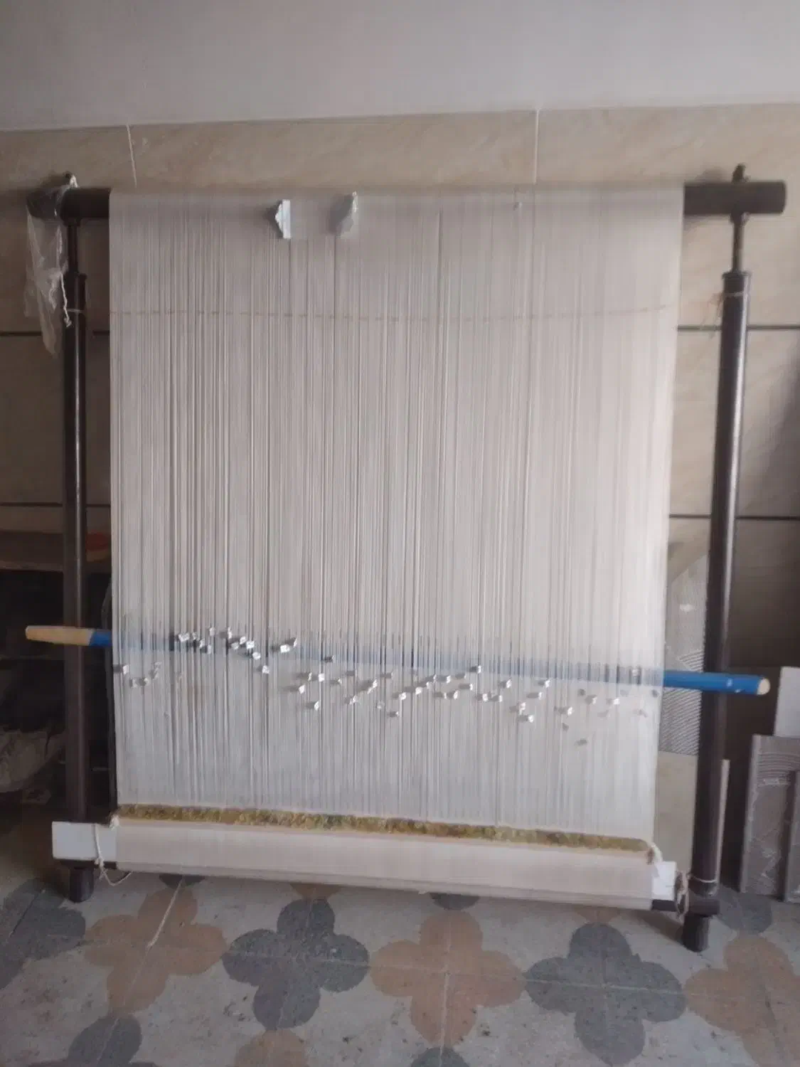 تابلوفرش نیمه کاره|تابلو فرش|بروجرد, |دیوار