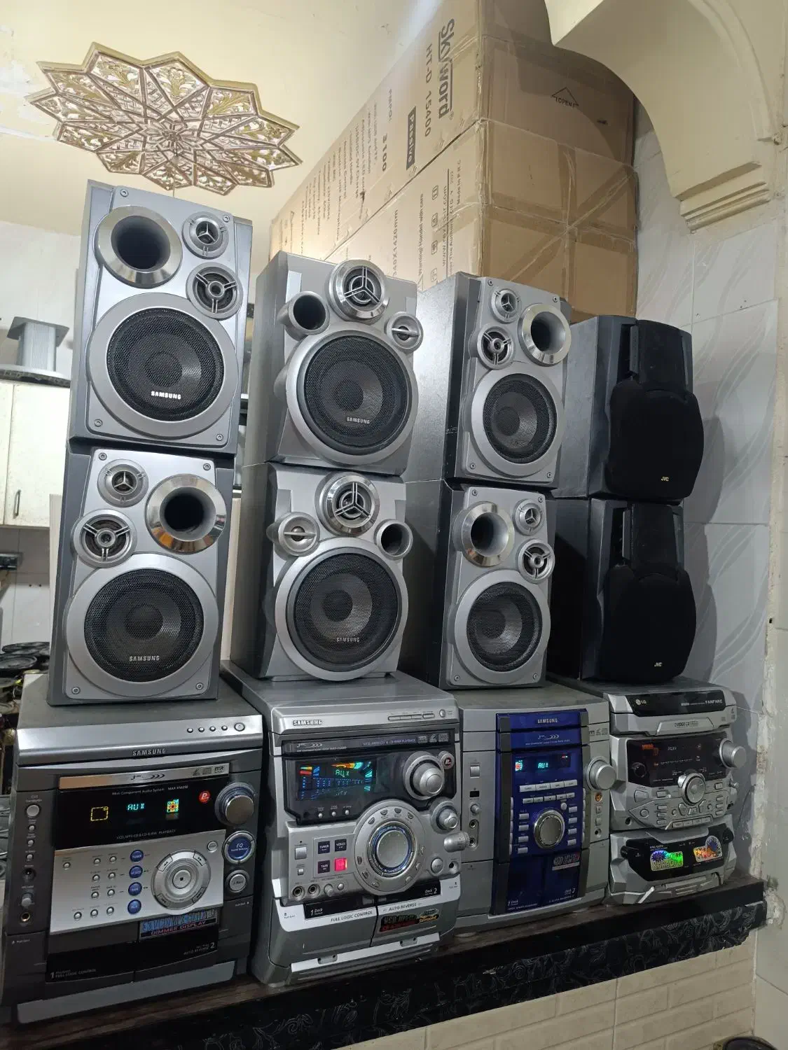 4 عدد سیستم کامل سامسونگ.ساب.باند تیوتر|سیستم صوتی خانگی|رباطکریم, رباطکریم|دیوار